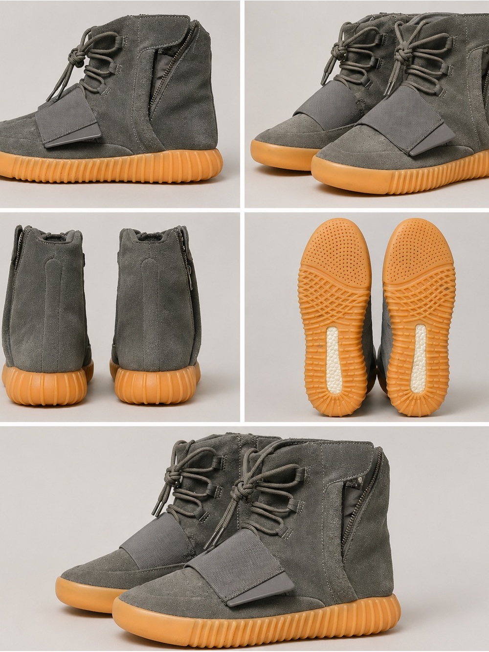 Yeezy 750 boost Sneakers in Gray with Glow in the dark soles sz 11
